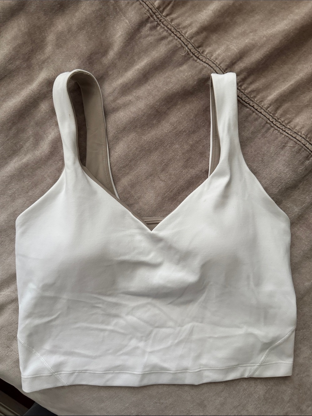 lululemon athletica white align Workout Crop Tank
